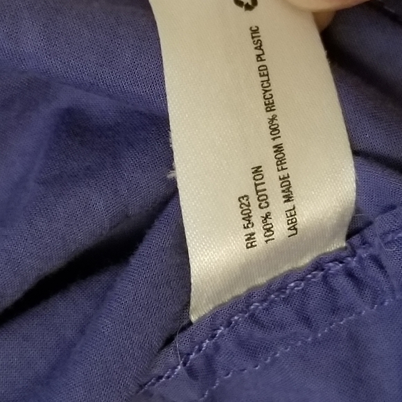 Gap The Boyfriend Fitted Button Front Blouse XS cornflower blue - Picture 9 of 9